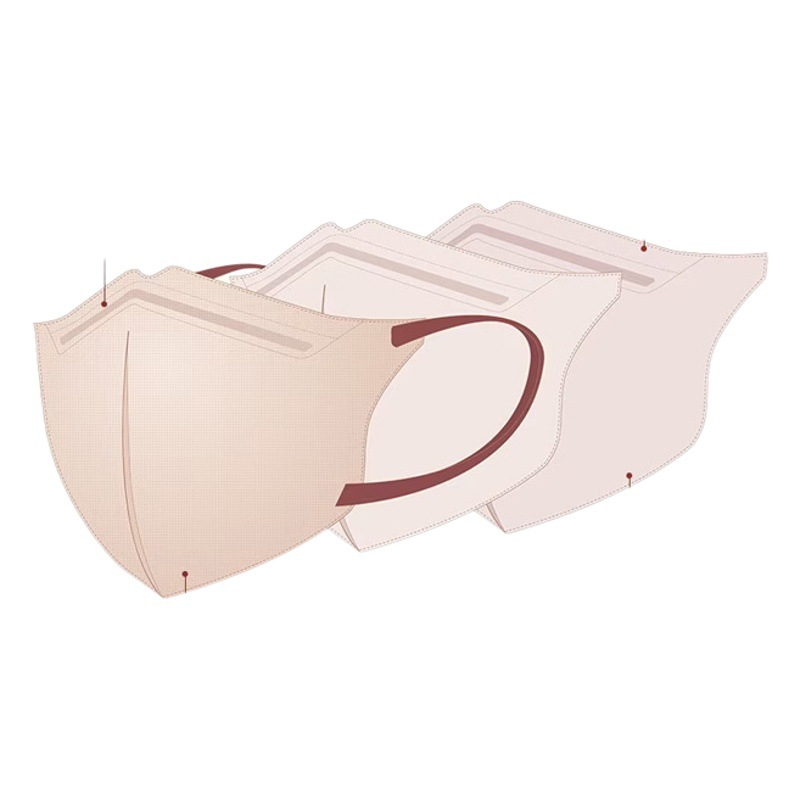 Japanese-Style 3D Adult Three-Layer Disposable Protective Mask Breathable Mask Manufacturer Wholesale