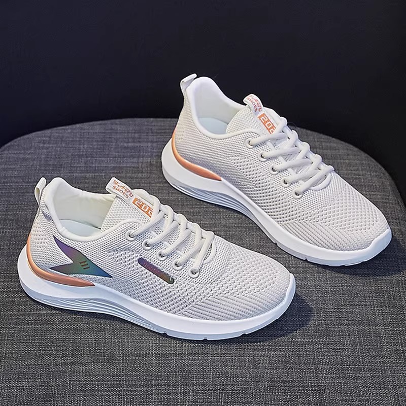 Zapatos deportivos de mujer 2023 nuevos zapatos de red de otoño respirables zapatos casuales blancos casuales zapatos casuales zapatos para correr