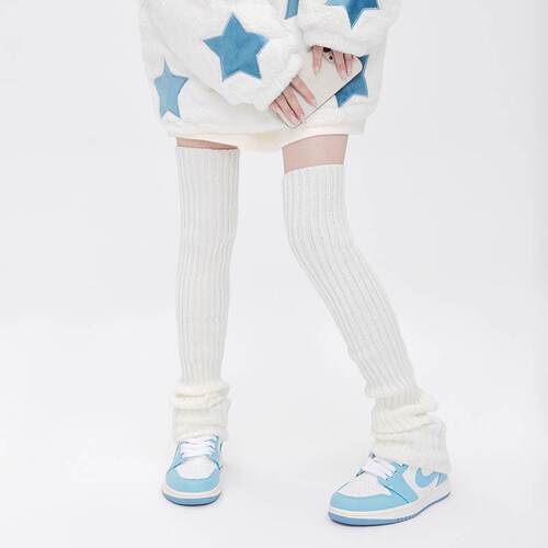 Socks set white women's over-the-knee autumn and winter leg sets long-tube autumn calf hottie winter jk socks spring and autumn style pile socks