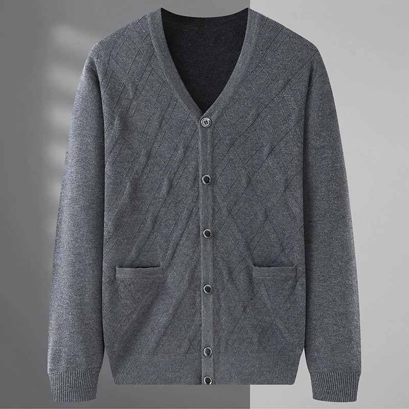 Весенний и осенний мужской Модный повседневный вязаный кардиган больших размеров, куртка, нижняя рубашка, цельная доставка