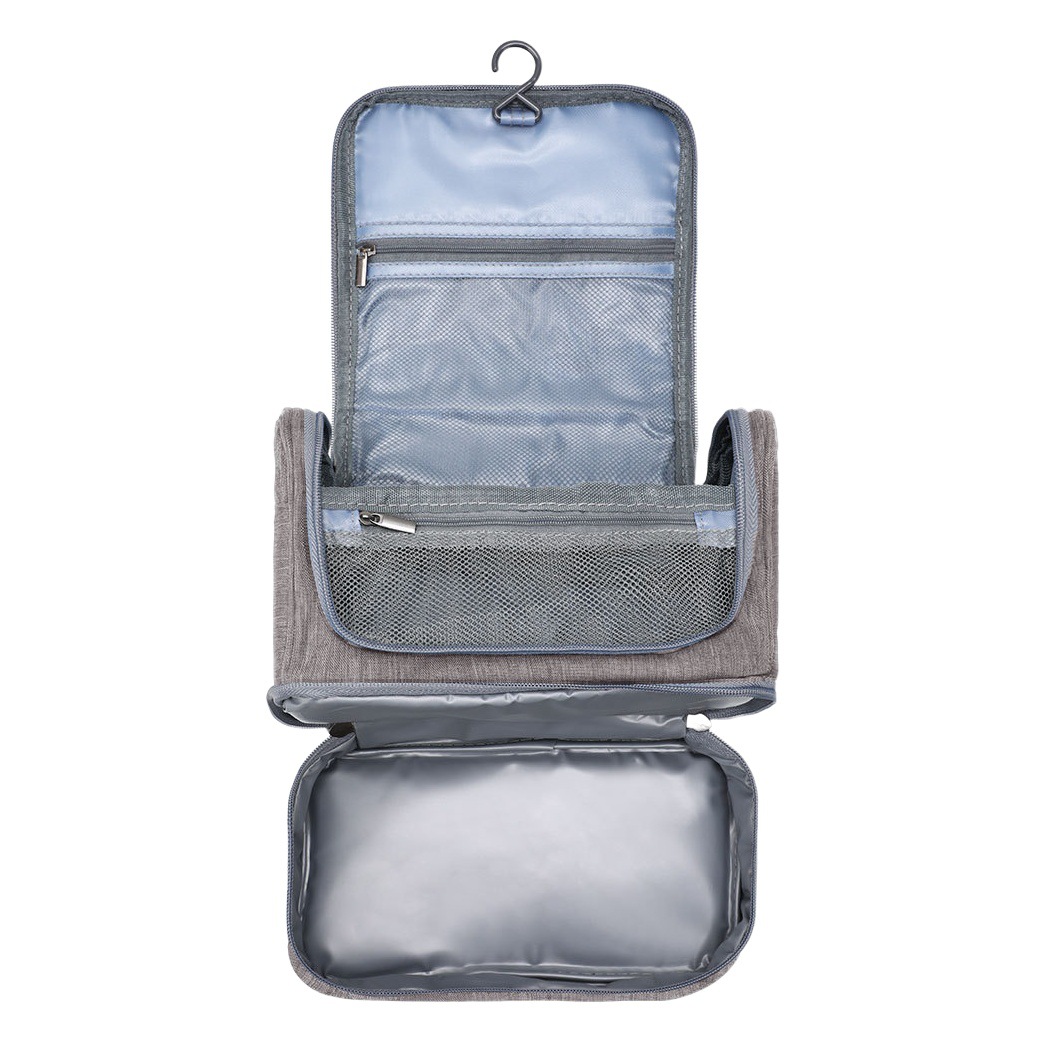 Bolsa de lavado de maquillaje de separación húmeda y seca multifuncional vendedora caliente transfronteriza Bolsa de almacenamiento de gran capacidad de viaje Bolsa colgante portátil