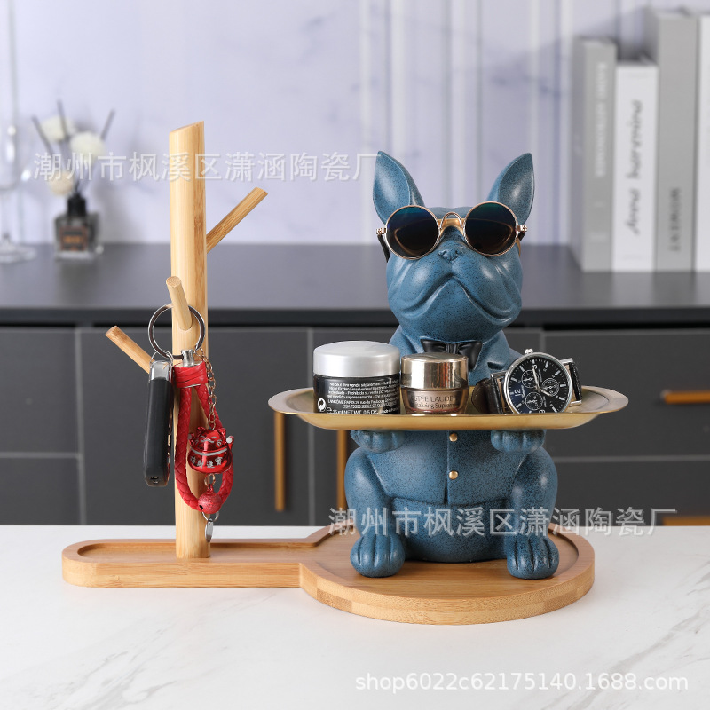 Gancho de cubo francés caja de almacenamiento de escritorio pasillo creativo clave joyería decoración hogar Puerta de almacenamiento de artículos diversos