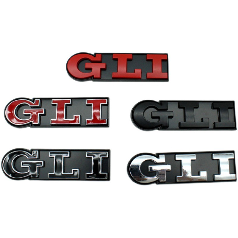 适用高尔夫朗逸速腾迈腾蔚领改装GLI中网标车尾标改装车尾字标贴