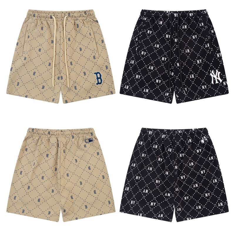 Mlb Monogram Embroidered Letters, Loose and Comfortable, Stylish and Versatile, Couple's Spring and Summer Shorts with Embroidery Design Mlb Monogram Embroidered Letters, Loose and Comfortable, Stylish and Versatile, Couple's Spring and Summer Shorts with Embroidery Design