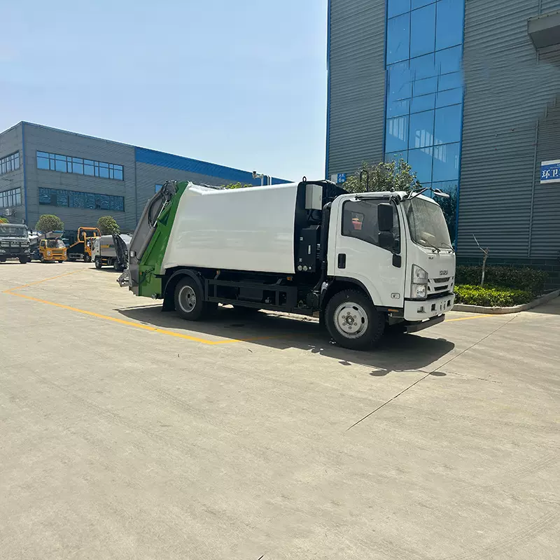 ISUZU压缩垃圾车 容积8立方 清运小区生活垃圾 售后服务网点全