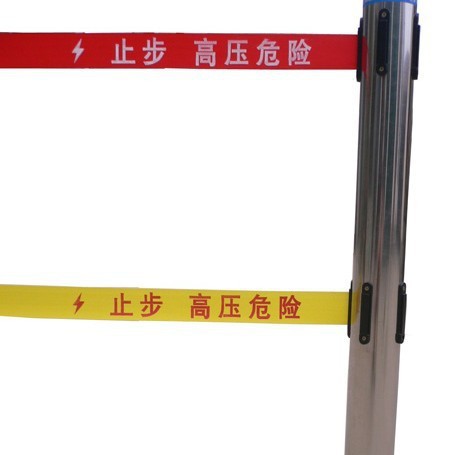 落地式组合不锈钢围栏/不锈钢伸缩式警示带围栏5米伸缩带围栏