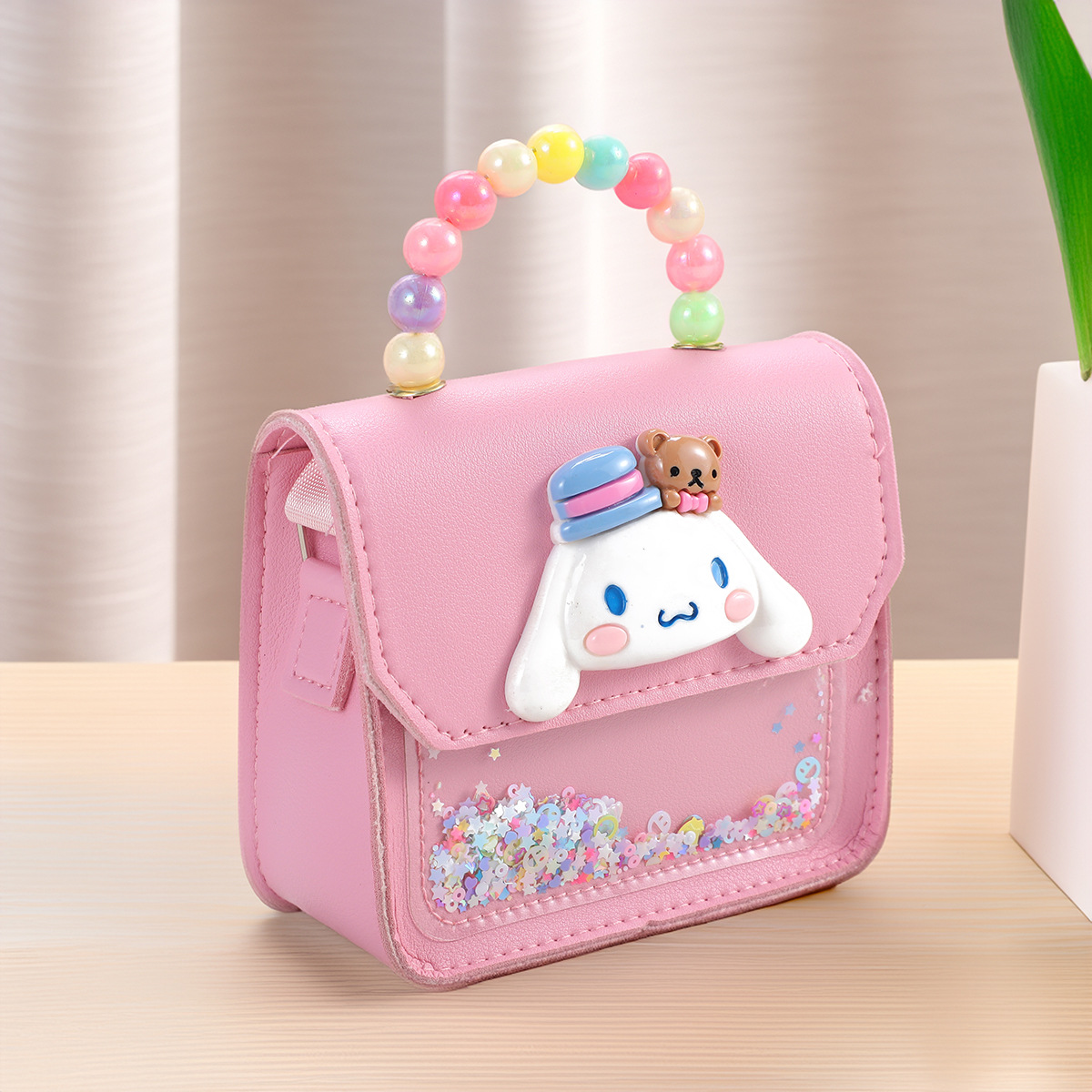 Bolsas para niños tarjetas de comida tarjetas de cambio bolsas de perlas estudiantes bolsa mayorista para niños