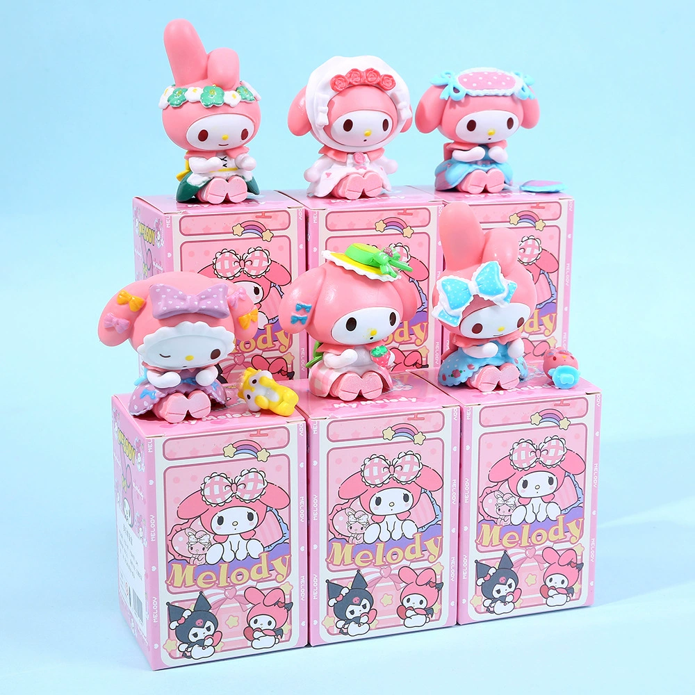 Минифигурка (Sanrio) Melody капсульная игрушка, серия чайное пиршество, 24 фигурки (слепая коробка)