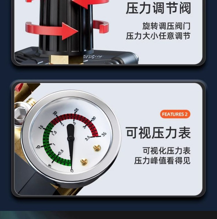 High-Pressure Car Washing Machine, Commercial Intelligent High-Pressure Cleaning Machine, Car Wash Shop, Farm, Four-Stage High-Power Car Washing Pump