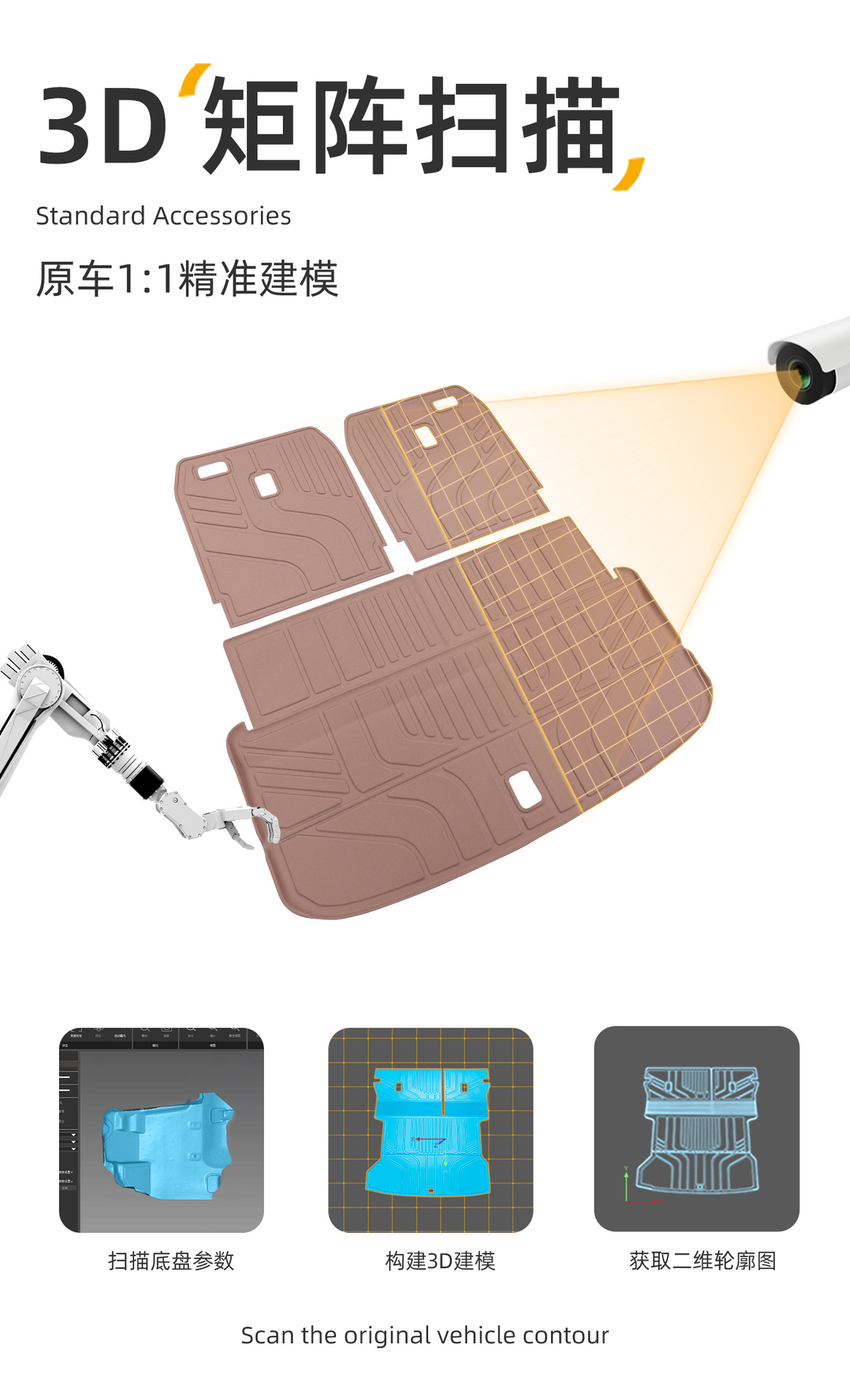 Suitable for Nio ES9 2026 model six-seater rear trunk TPE car trunk mat
