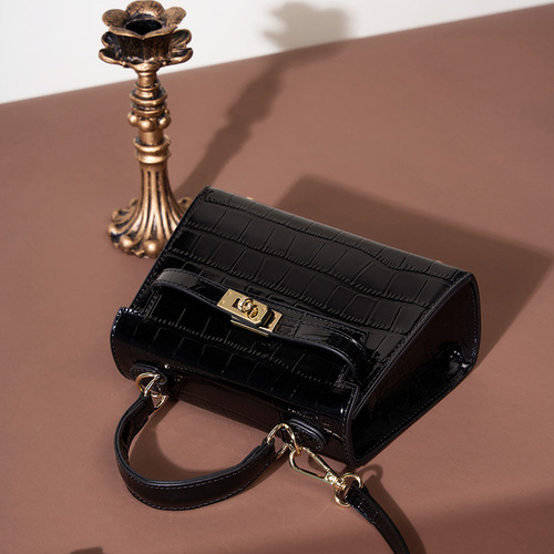 Bags  new style bags women's crossbody autumn and winter light luxury handheld Kelly bag  cowhide small bag