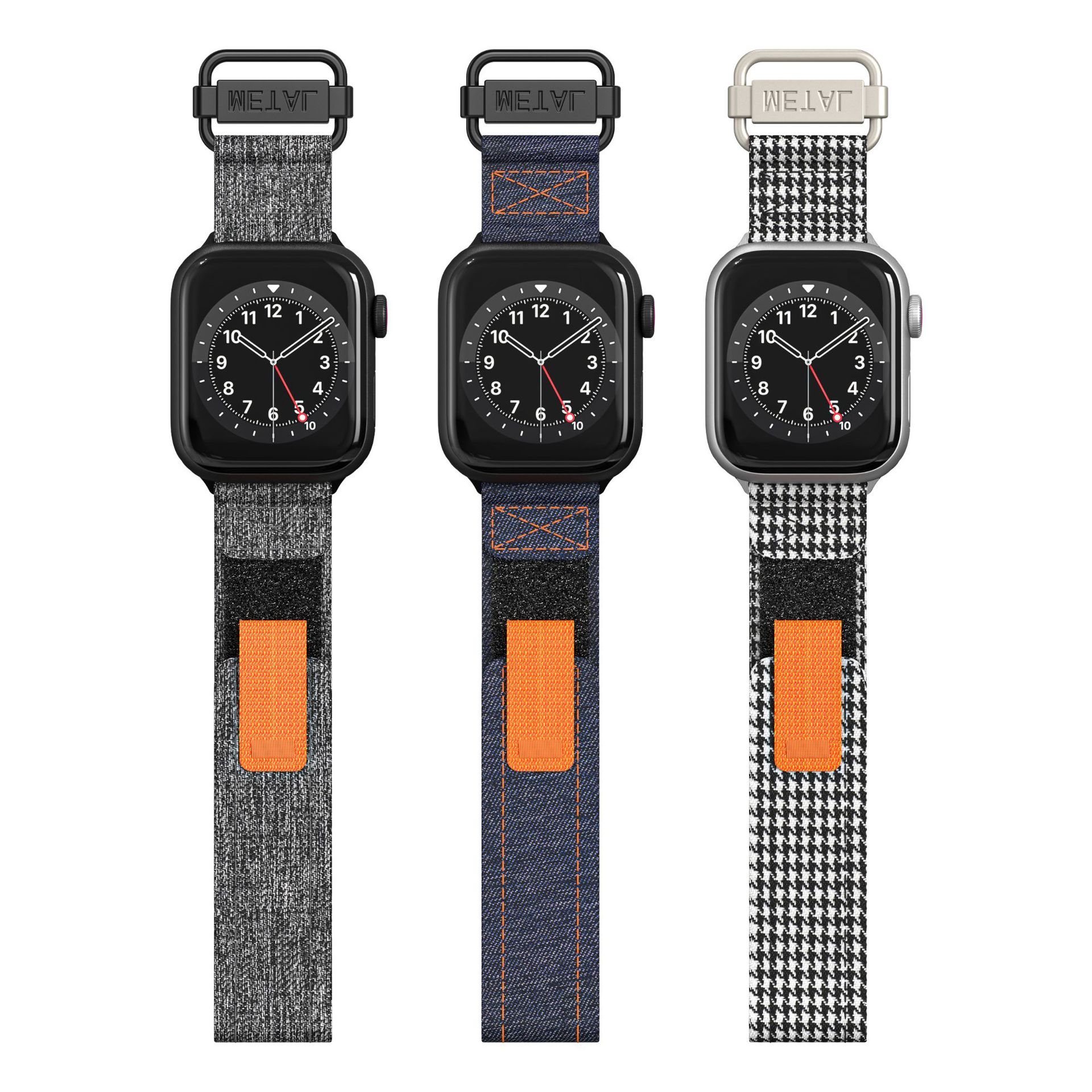 [Yiqixin] adecuado para Samsung/Apple Correa applewatch moda lazo lienzo velcro