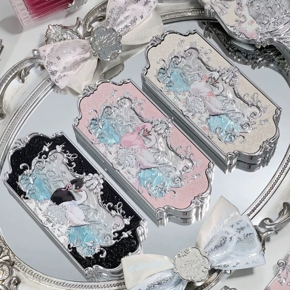 花知晓 Swan, matte universal eyeshadow palette, six colors