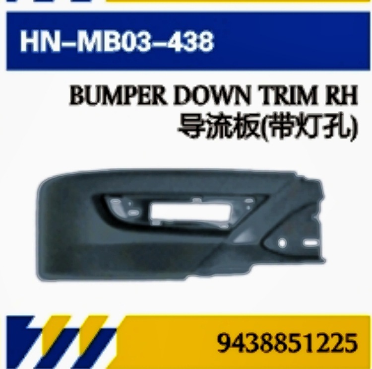 Para piezas de camión Mercedes-Benz Mantenimiento de cubiertas de puertas MP3 Panel de acabado de puertas Bracket de luces diurnas Deflector Scooter Piezas