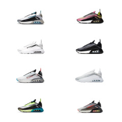 跨境外贸AirMax2090男女减震防滑鞋黑白蓝白休闲运动跑步鞋回弹