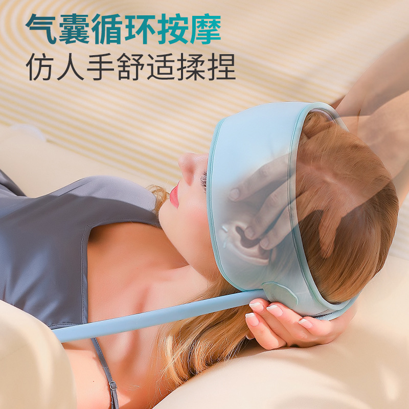 頭のマッサージ器の頭の治療の解凍器の全自動マッサージ器は睡眠器の家庭の気圧を持って頭皮のマッサージ器を温めます。|undefined