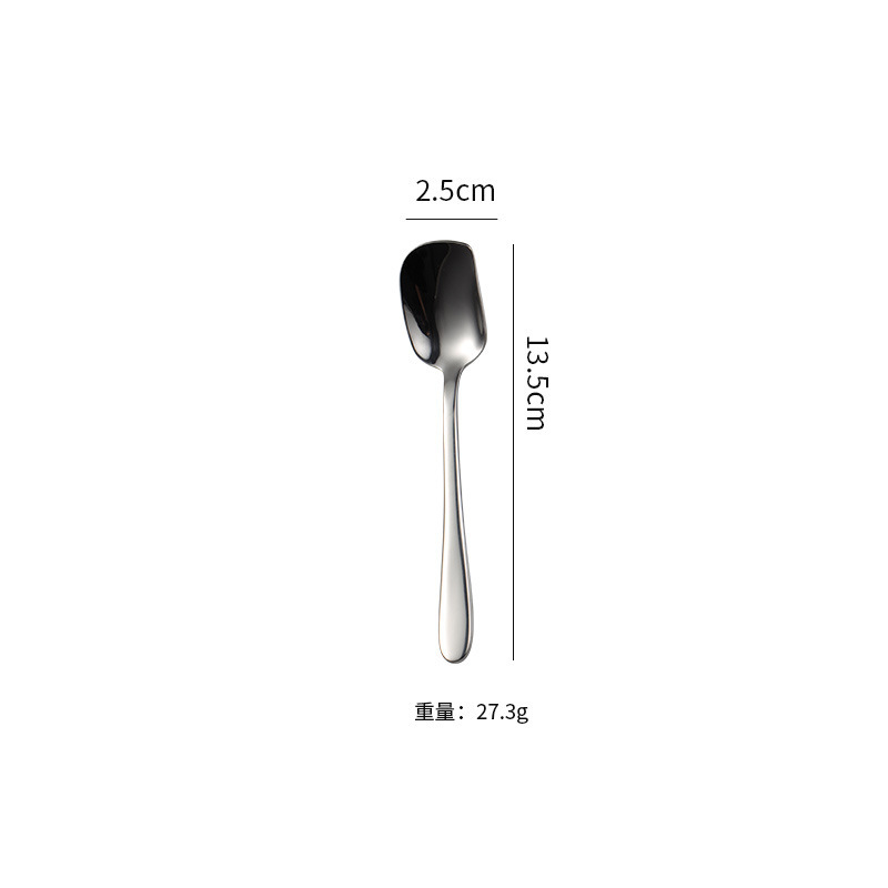 エイン304ステンレス食器040ドイツ製フォークフルーツフォーク丸スプーンアイスクリームスプーン滑らかな縁厚みのあるギフト|undefined