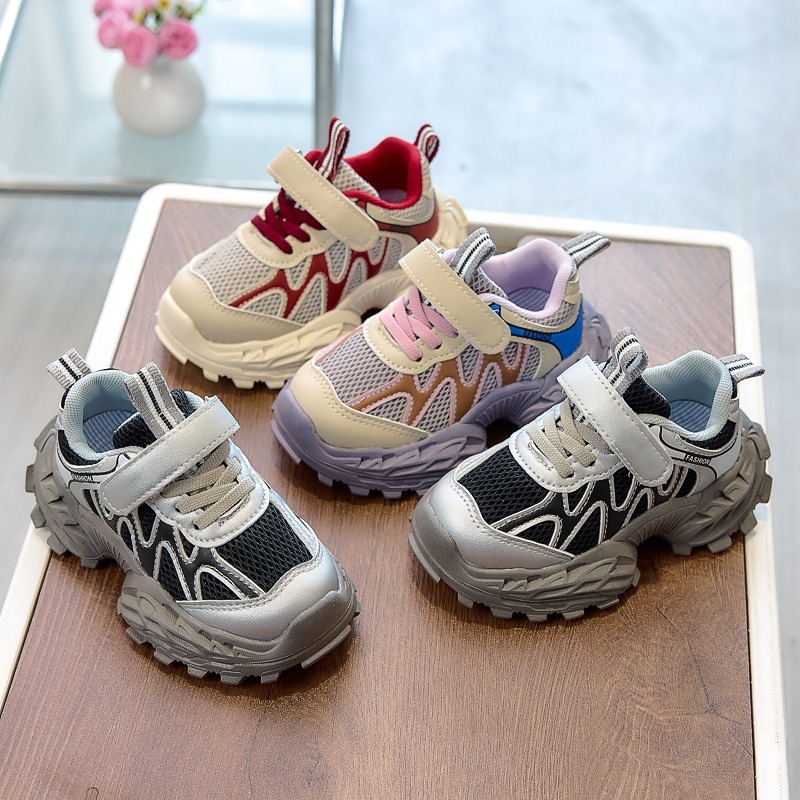 Primavera y otoño zapatos deportivos para niños, zapatos ecológicos para niñas, zapatos para padres, zapatos casuales transpirables para niños.