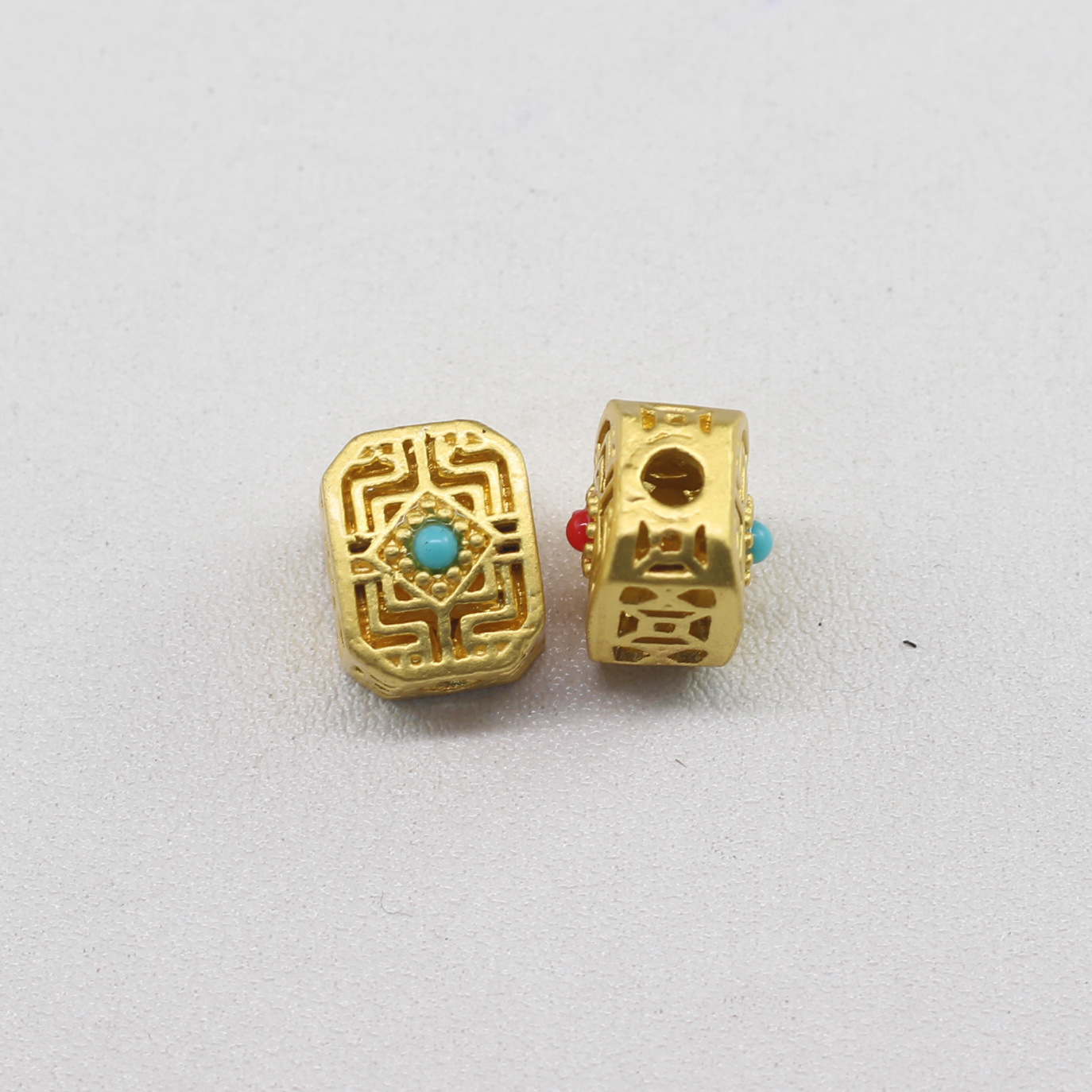 DIY dumb golden dragonfly eye keychain beads back clouds