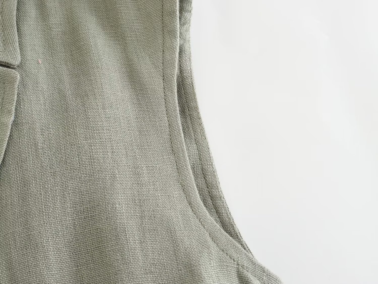 637g Weight Sleeveless Sleeve Length Linen Fabric Type Pants Sets Sets Type 2 Pieces Set Quantity Daily, Street Occasion Turndown Neckline Regular Fit Fit Type Solid Color Pattern Summer, Spring Season Women's Gender Streetwear Style Daily Street Women's Streetwear Solid Color Linen Pants Sets Pants Sets 8