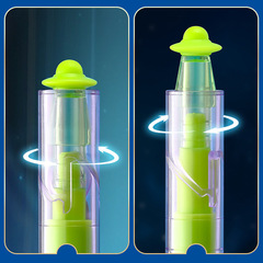 樂派賽博光輪扭扭中性筆宇宙朋克UFO系列ST速干解壓刷題飛船筆