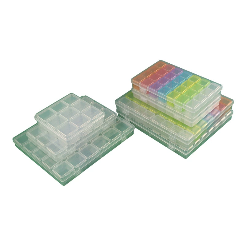 Transparent handheld accessory, diamond storage box, manicure tools set for manicure, beads with beads