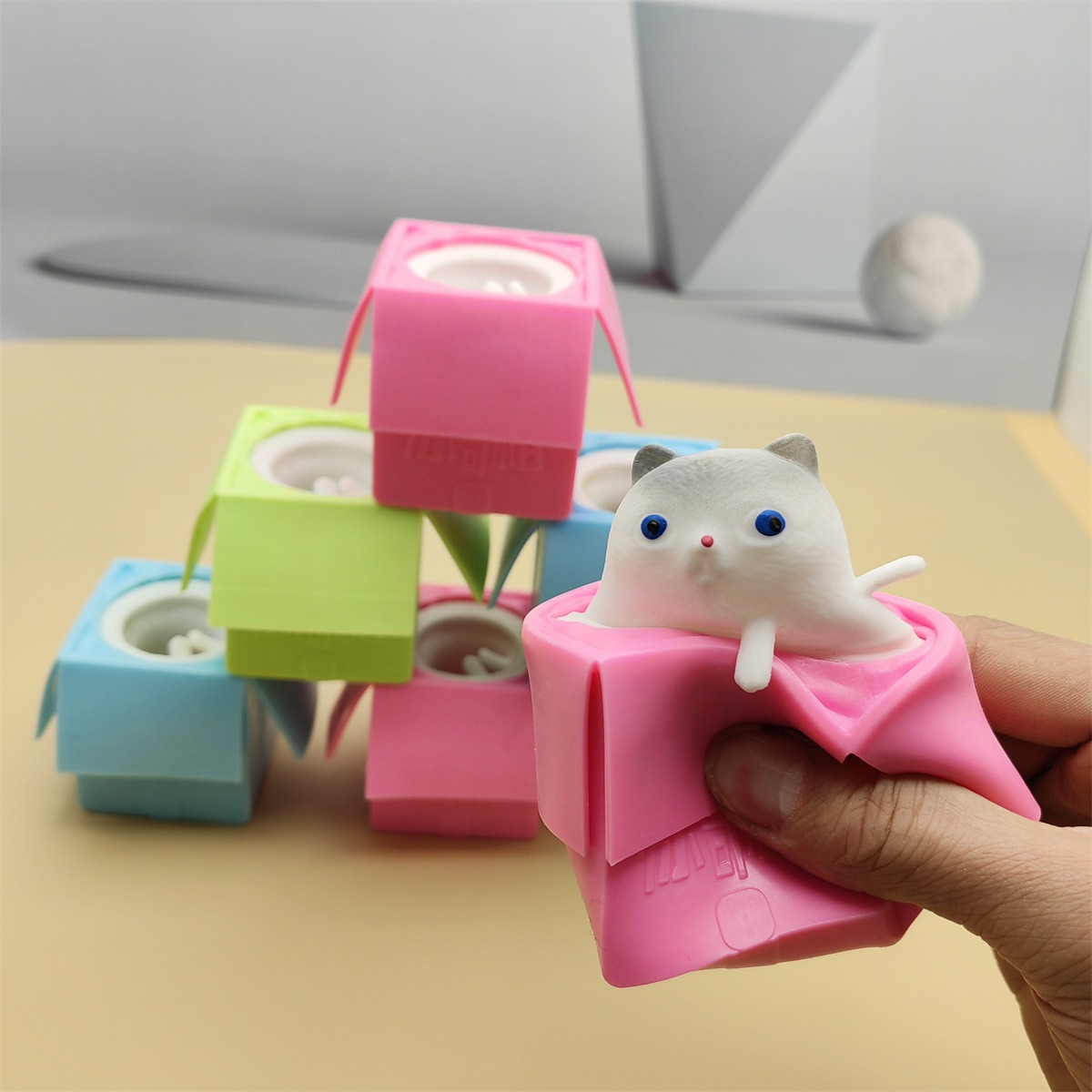 Juguete Antiestrés de Conejo de Zanahoria para Apretar, Estilo TikTok, Tamaño de Bolsillo, Venta al por Mayor