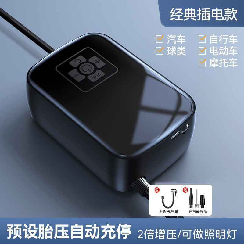 Bomba de inflado inalámbrica motocicleta inalámbrica portátil neumático neumático cargador coche eléctrico