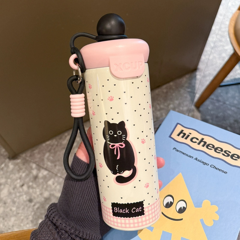 现货爆款高颜值浮球水杯316不锈钢保温杯学生大容量卡通可爱水杯|undefined
