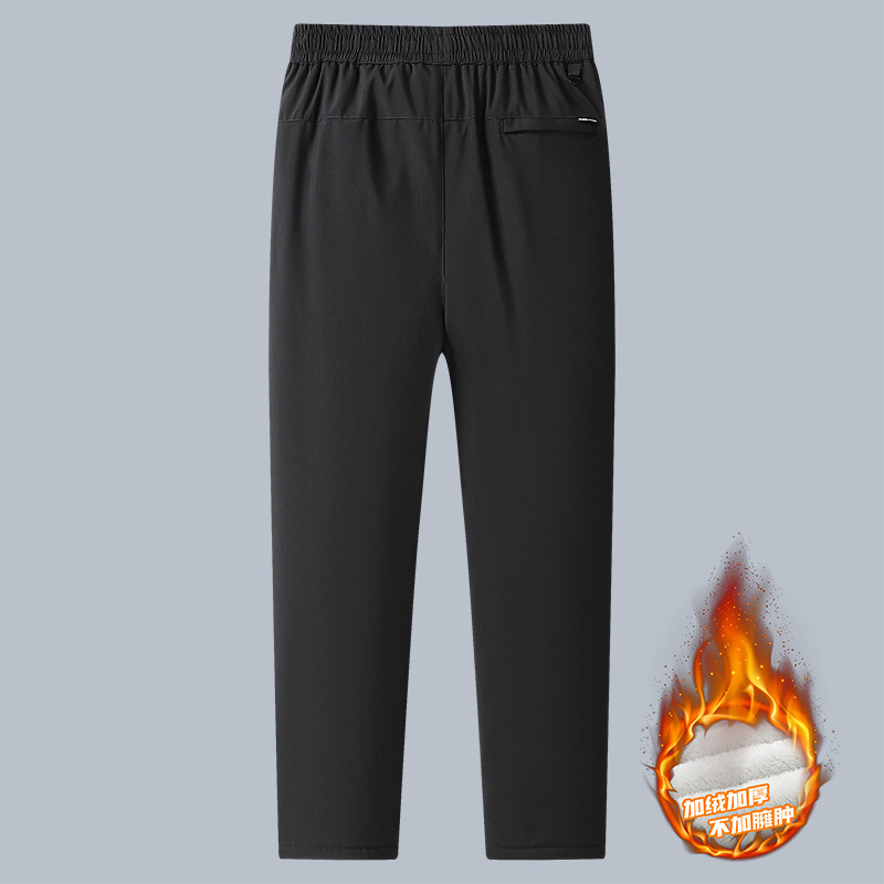 Pantalones de Cachemira 2023 Otoño e Invierno ropa exterior de los hombres pantalones de algodón cálido más el tamaño de lana forrada gruesa pantalones casuales calientes al por mayor