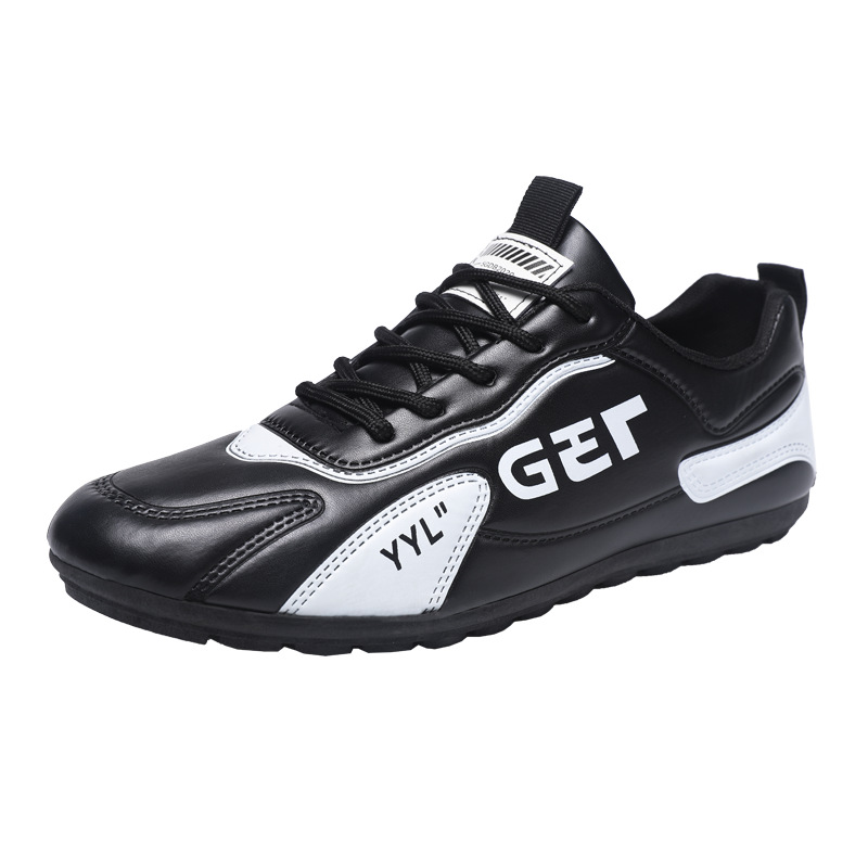 Comercio exterior al por mayor de Primavera de moda ligera zapatos de cuero de los hombres al aire libre zapatos casuales jóvenes bajo-top transpirable zapatilla de deporte