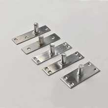 ✅玻璃门地弹簧上轴顶片五金配件不锈钢简易固定轴黑色加长轴加粗