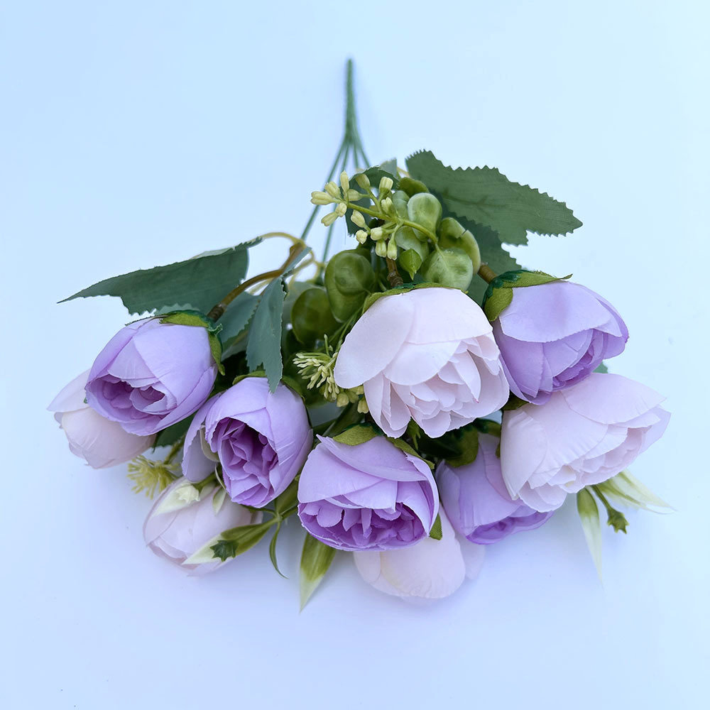 Artificial Peony Buds Decorative Silk Flowers For Wedding Decor_voghion.com