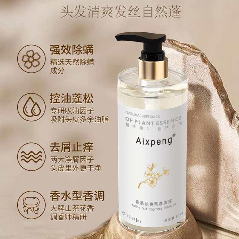 Amino acid shampoo, oil control, anti-dandruff, anti-itch, fluffy, silicone-free shampoo, official wholesale for men and women