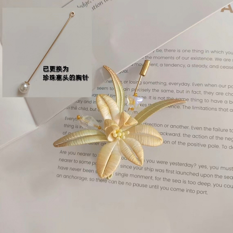 端午節ダンス完成品、小さな蘭の花のブローチ、漢服のヘアアクセサリー、ヘアピン、日常の古代スタイルのアクセサリー、子供用ヘアピン|undefined