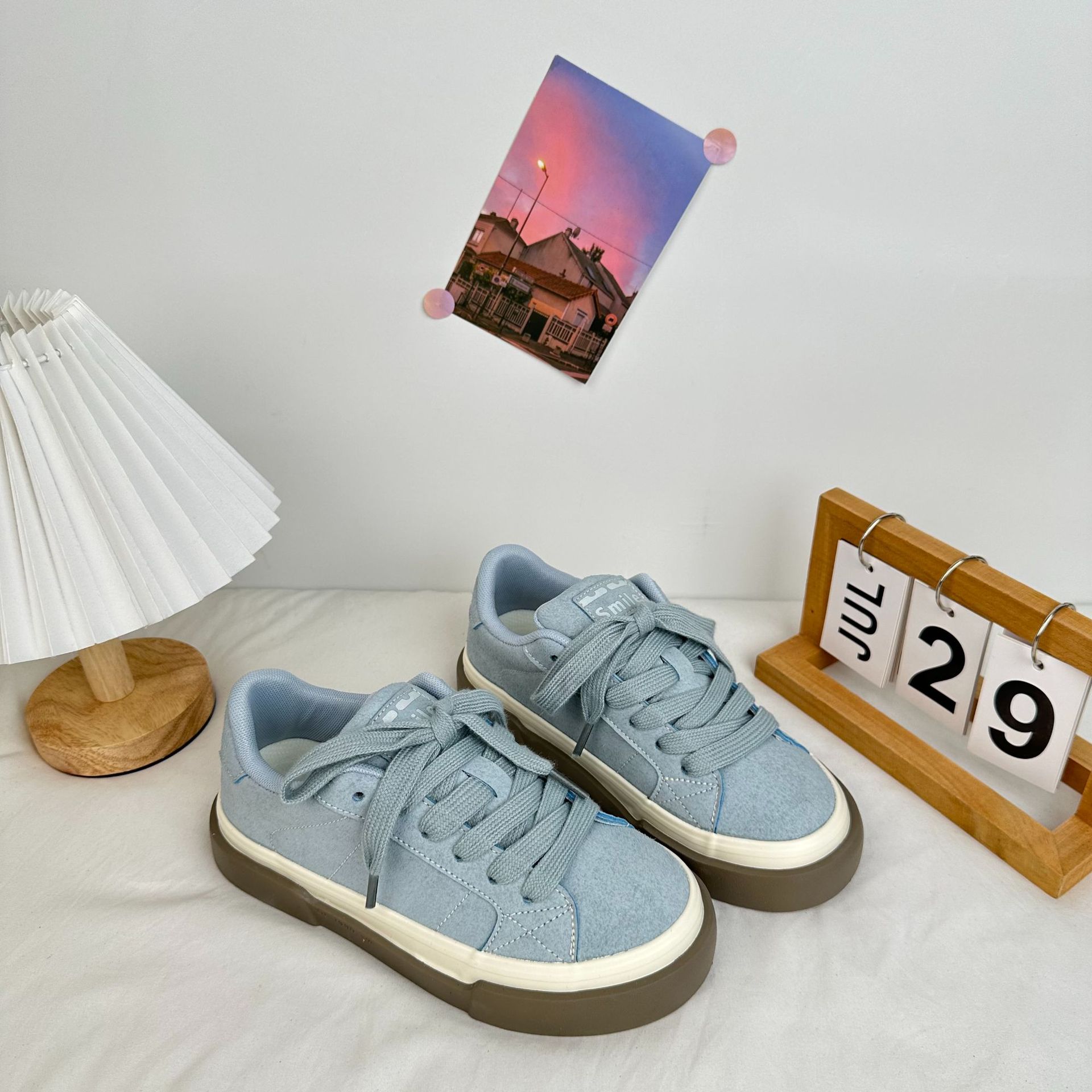 2024 yuanbo otoño nuevo estilo de zapatos de skate de entrenamiento de estilo coreano zapatos de lona de moda de mujer transmisión en vivo zapatos de mujer image 8