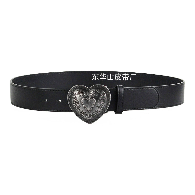 (Cross-border trading), retro jeans, black polyurethane belt