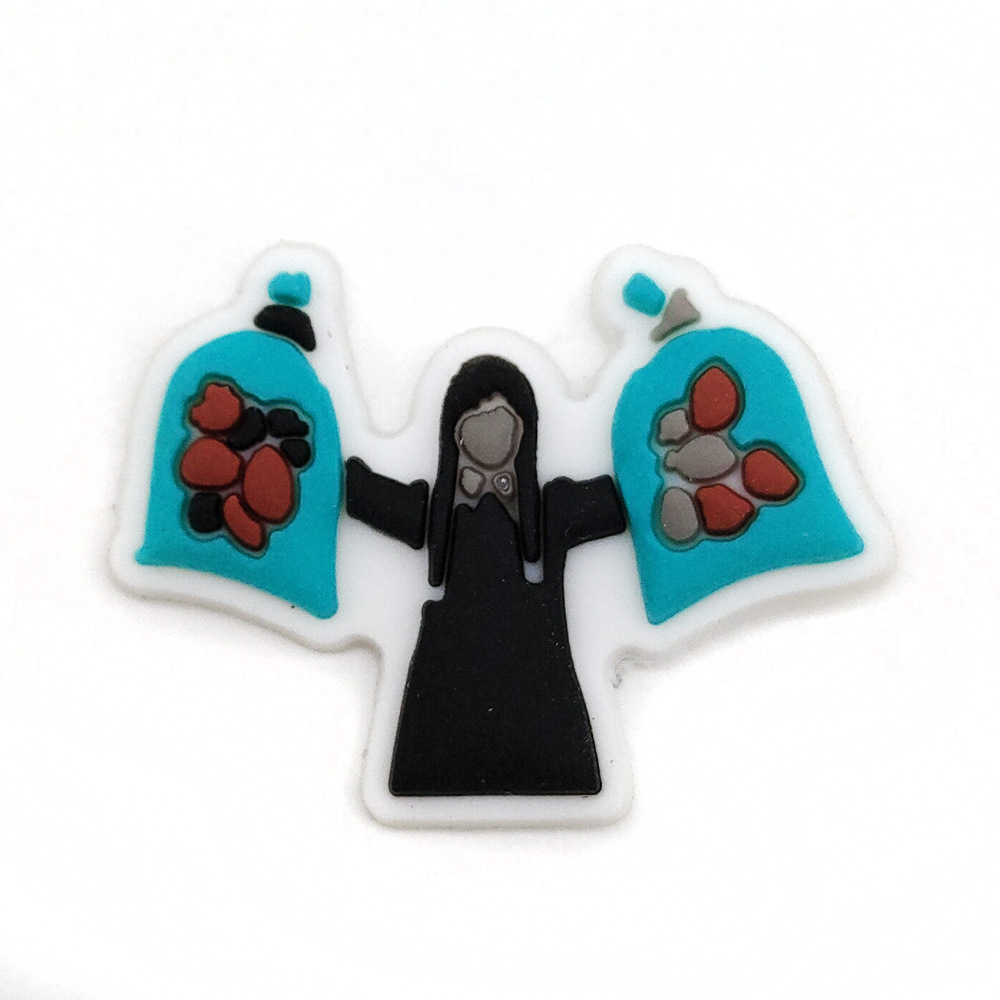 Serie de TV americana miércoles agujero zapatos zapato flor zapato hebilla desmontable flor zapato hebilla agujero zapatos Decoración