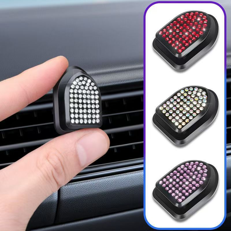 Car Hook Adhesive Type Front Row Creative and Practical Diamond-Encrusted Cute Car Multi-Functional Seat Back Mini Hook
