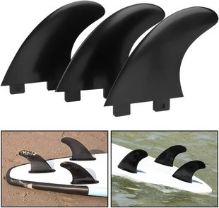 Surfboard Tail Rudder Fcs Fin Left, Middle and Right 3 Sets of Surfboard Accessories Water-Dividing Fin Paddle Board Removable Paddling Blade