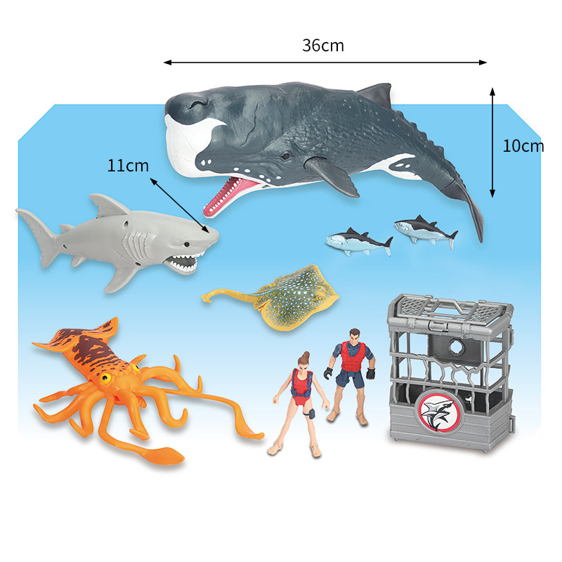 Fun Storm Deep Sea Biology Series Sperm Whale King Octopus
