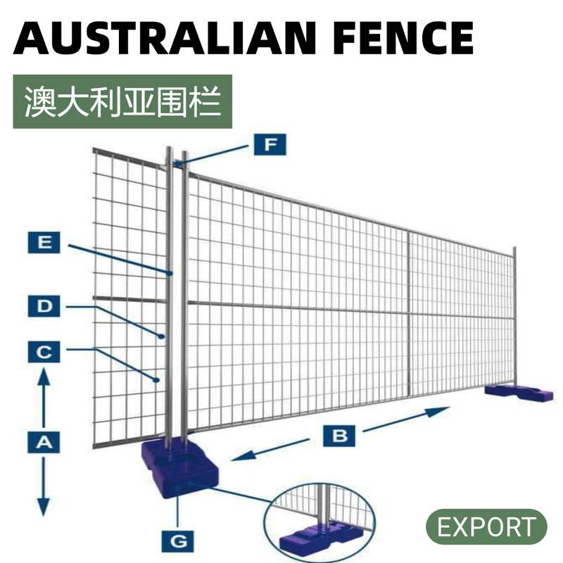 Temporary Isolation Barriers for Foreign Trade Export Australia Welded Temporary Barrier Net Manufacturers Supply