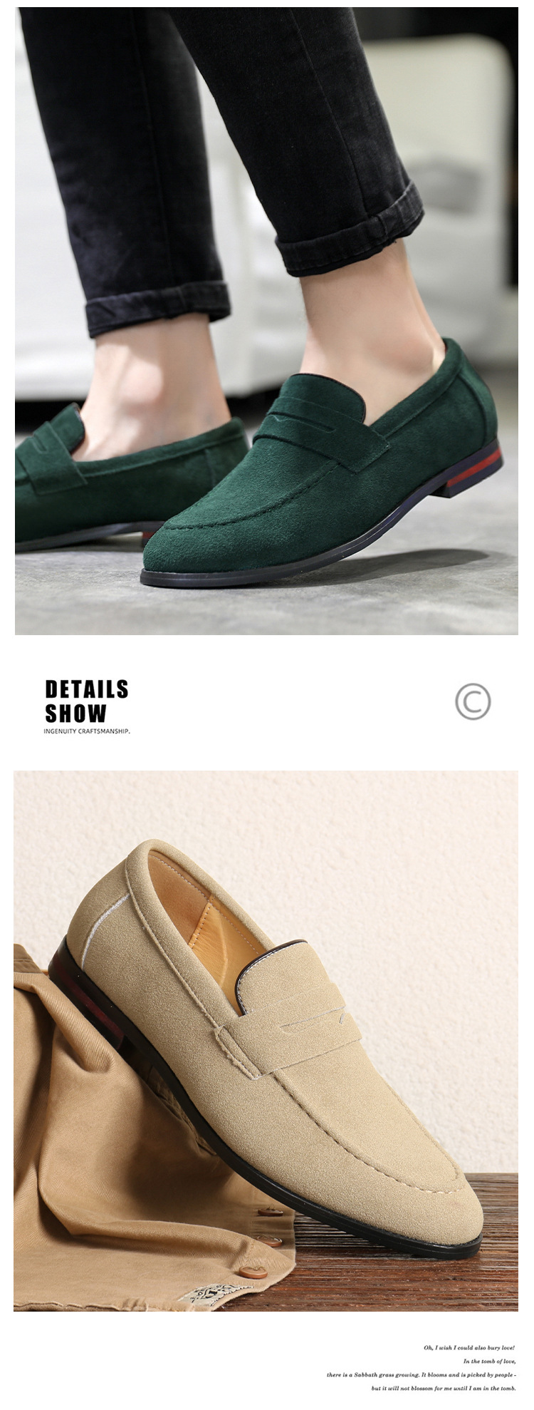 Versatile Loafers One Foot Stirrup Casual Soybean Shoes_voghion.com