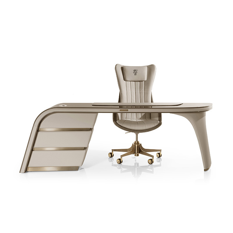 Italian Light Luxury Visionnaire Desk Modern Simple High-end Sense Desk Writing Desk President's Computer Desk