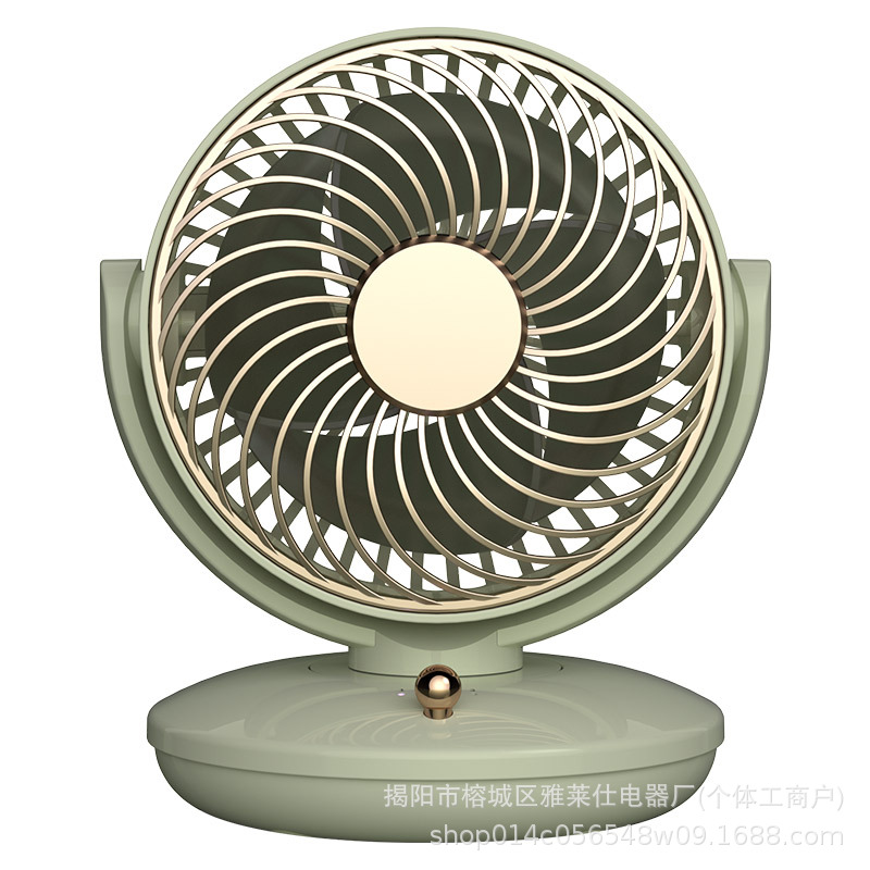 [Amazon Hot Sale] ventilador de escritorio al aire libre circulación de gran viento para el hogar visualización digital ventilador triángulo de doble propósito