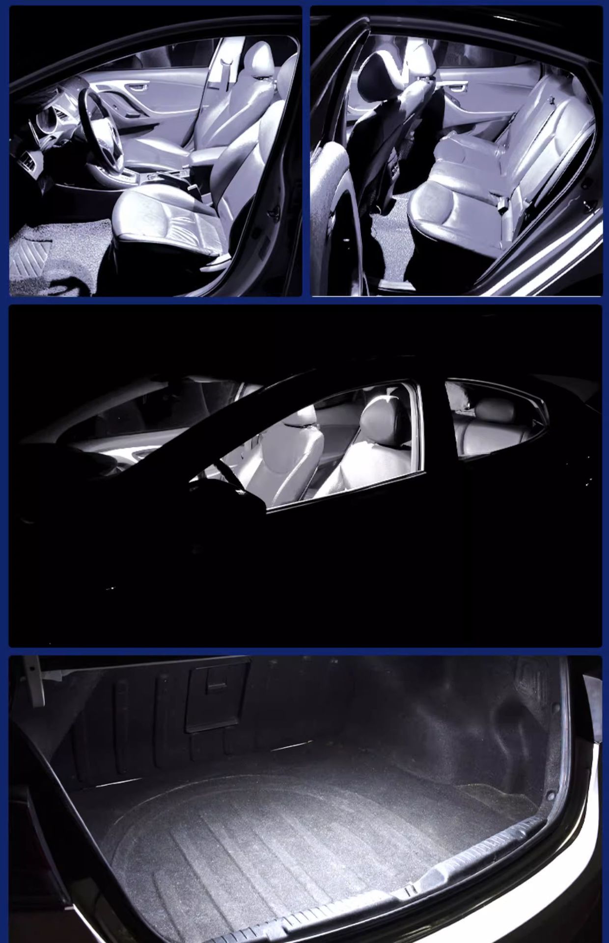 Car Led Combination Set 24Pcs T10 Double Tip Reading Light License Plate Light Indoor Light Amazon Aliexpress