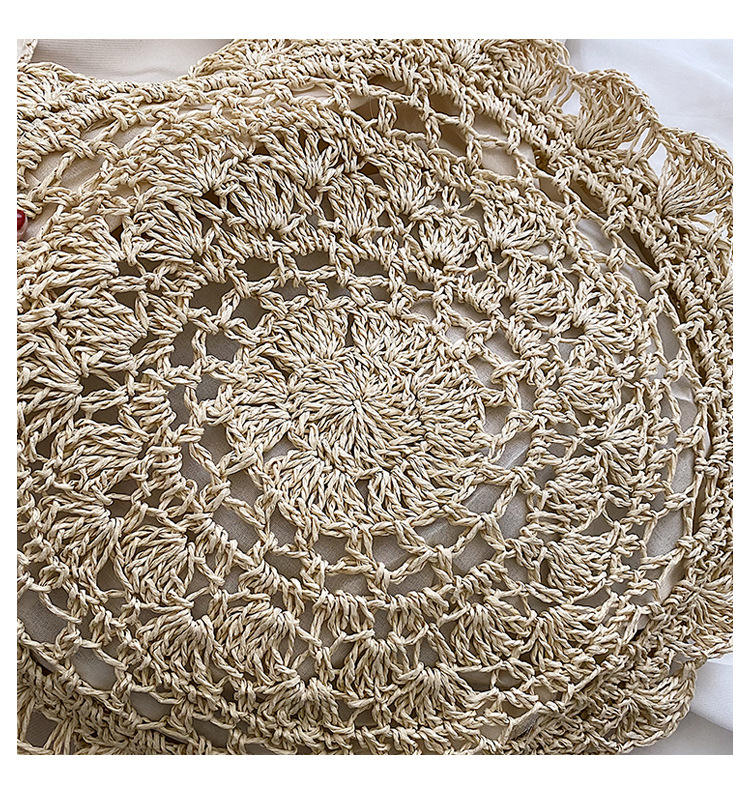 Borsa a tracolla da donna in paglia intrecciata per il mare_voghion.com