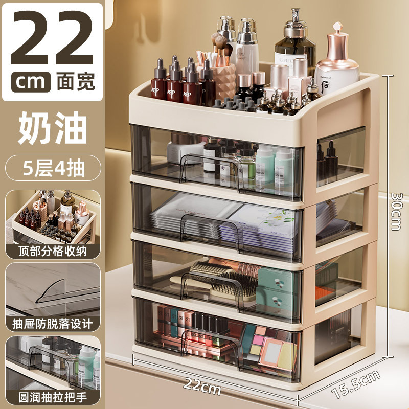 Five layers and four pumps-milk coffee [top layer compartment]