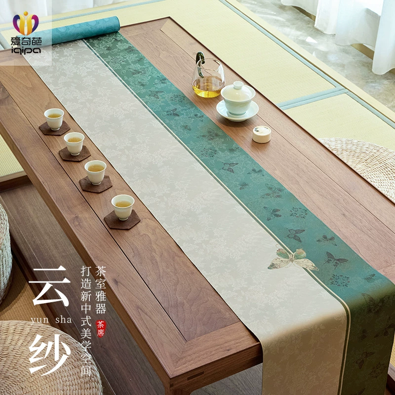 Aiqi оригинальная бабочка китайский стиль дзен чайный стол флаг водонепроницаемый чайный стол чайный стол чайный стол коврик высокого класса скатерть