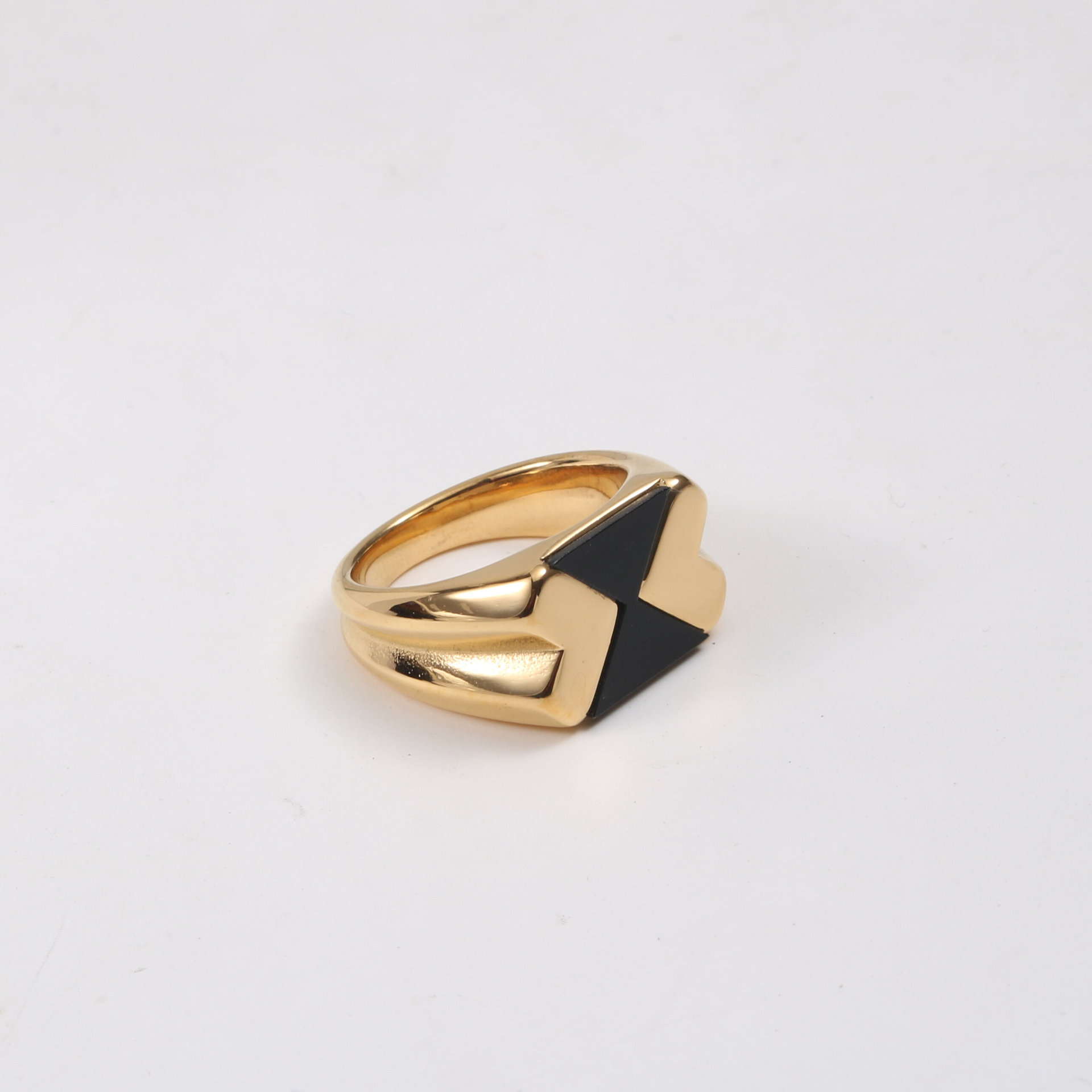 Simple Style Geometric Titanium Steel Plating Rings 1 Piece display picture 6